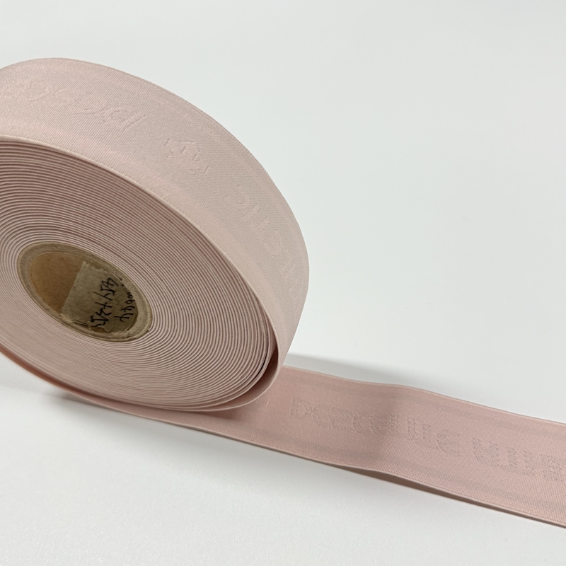 Pink High-Elastic Nylon Jacquard Webbing