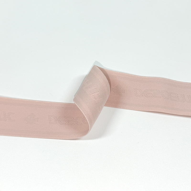 Pink High-Elastic Nylon Jacquard Webbing