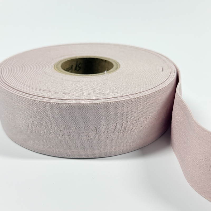 Pink High-Elastic Nylon Jacquard Webbing
