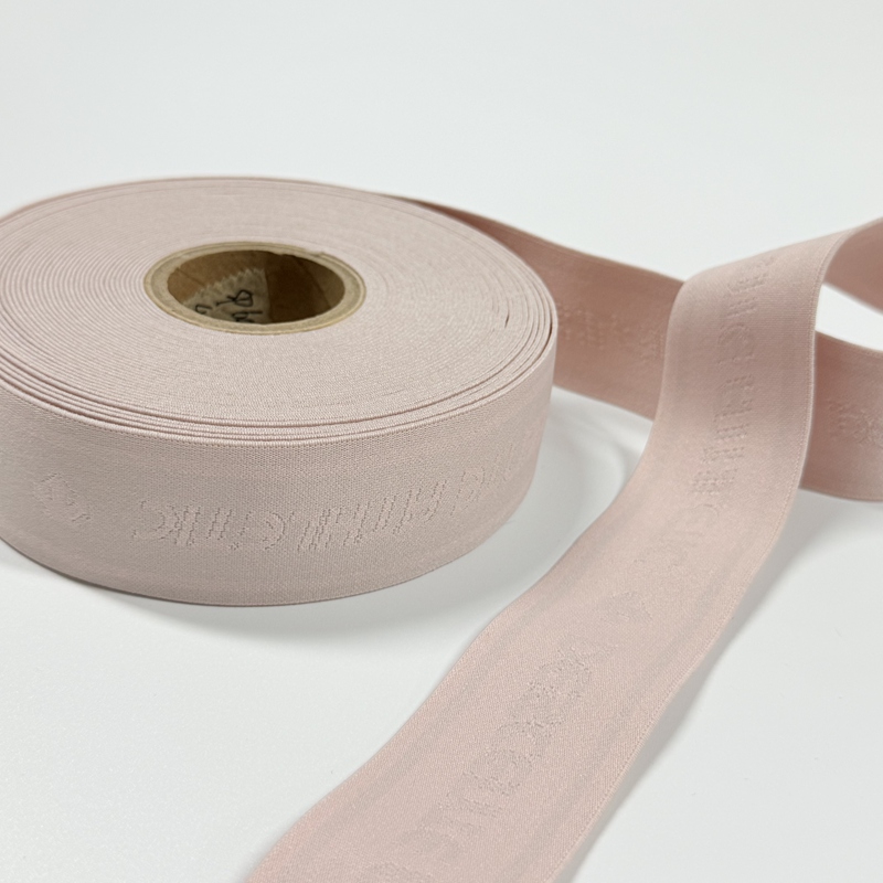 Pink High-Elastic Nylon Jacquard Webbing